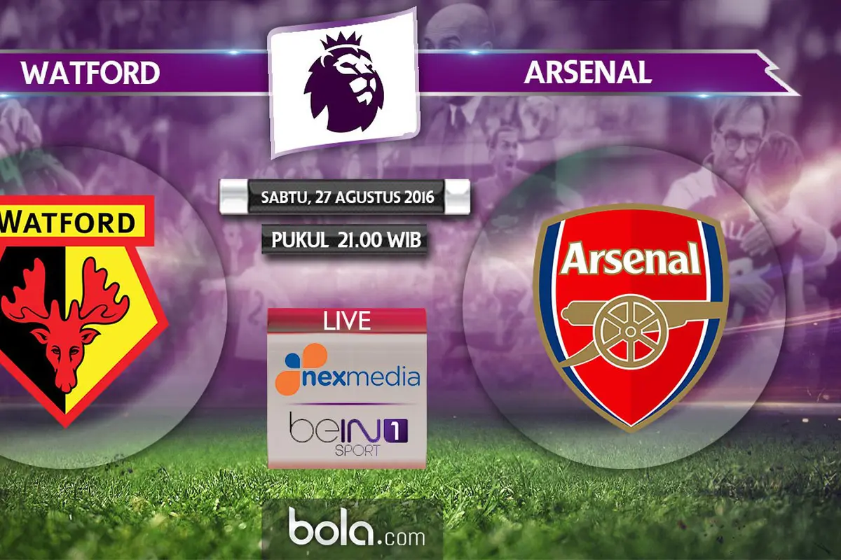 Watford vs Arsenal (Bola.com/Adreanus Titus)