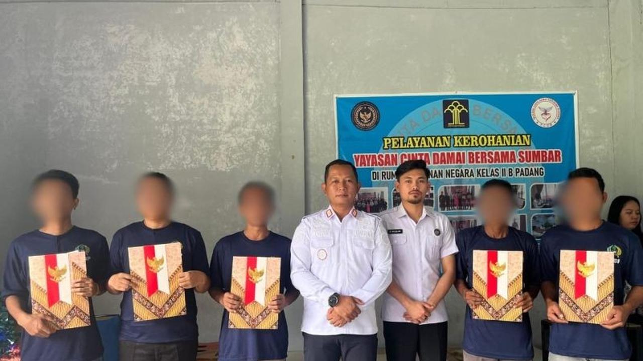 Rutan Padang Berikan Remisi Natal 2025 kepada 10 WBP, Mayoritas Kasus Narkotika