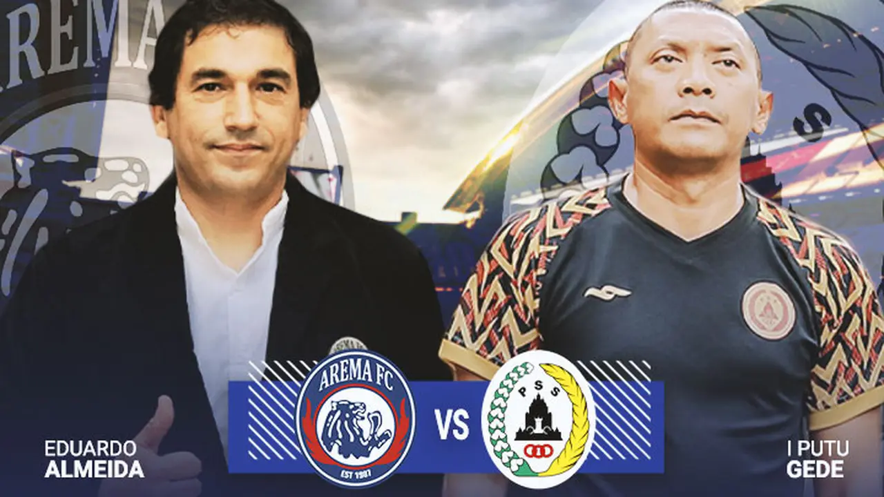 BRI Liga 1 - Duel Pelatih - Arema FC Vs PSS Sleman