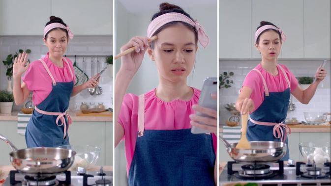 Yuki Kato memasak. (Istimewa)