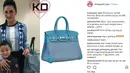 Tidak cuma bentuknya, namun koleksi tas KD ini juga terdiri dari beranekaragam warna. Dan untuk yang berwarna biru ini, KD harus mengeluarkan kocek sebesar Rp 153.000.000. (Instagram/krisdayanti_style)