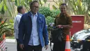 Ketua Umum Partai Amanat Nasional (PAN), Zulkifli Hasan tiba untuk menjalani pemeriksaan di Gedung KPK, Jakarta, Selasa (18/9). Zulkifli diperiksa sebagai saksi untuk tersangka lainnya, yaitu pemilik CV 9 Naga, Gilang Ramadhan. (Merdeka.com/Dwi Narwoko)
