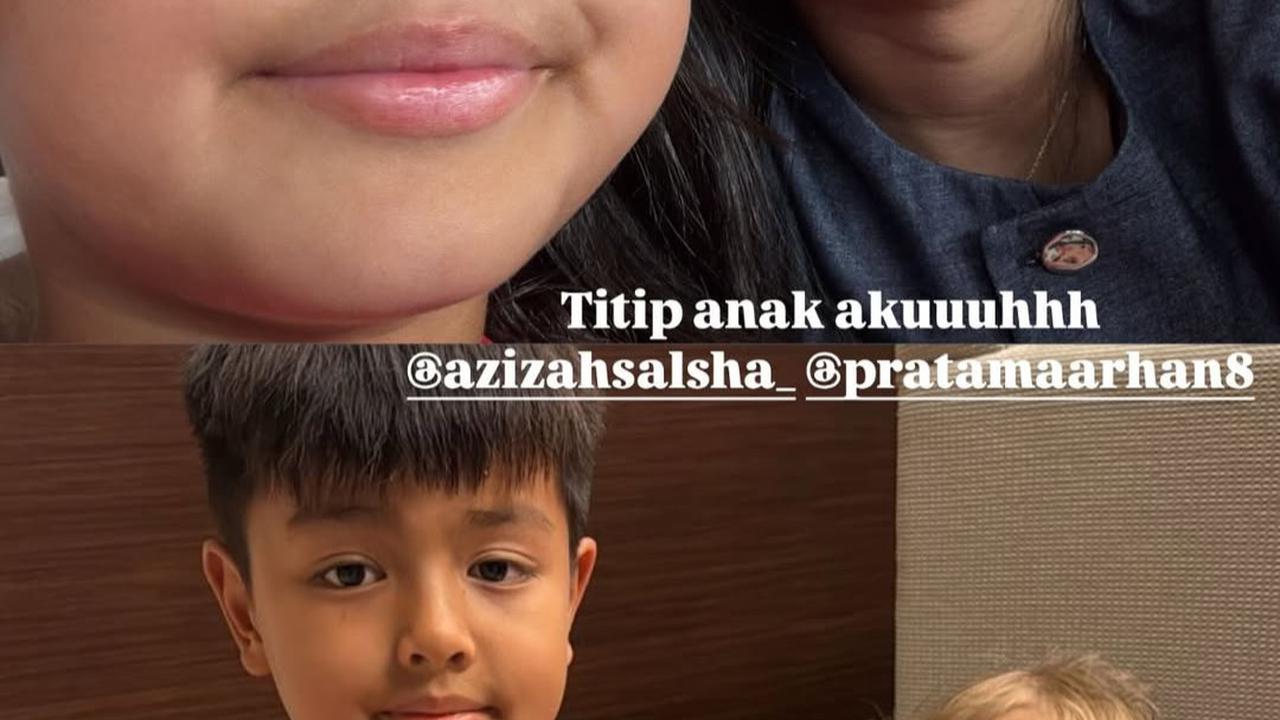 Dititip Nia Ramadhani, Potret Magika Ditemani Azizah Salsha Saksikan Laga Timnas Indonesia Vs China di GBK