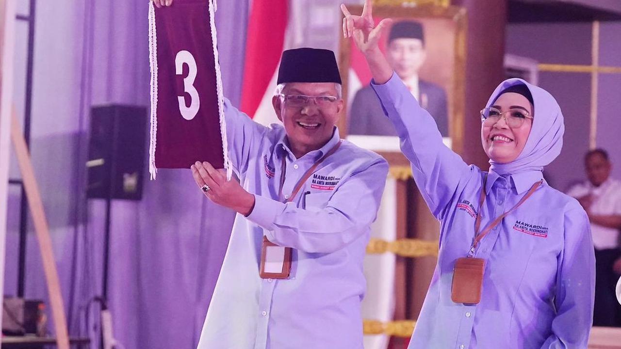 Mawardi Yahya dan Anita Noeringhati, cagub dan cawagub Sumsel 2024