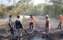 Cuma 1 Jam Padam! BPBD OKU Tangani Cepat Karhutla di Batukuning, Diduga Akibat Puntung Rokok