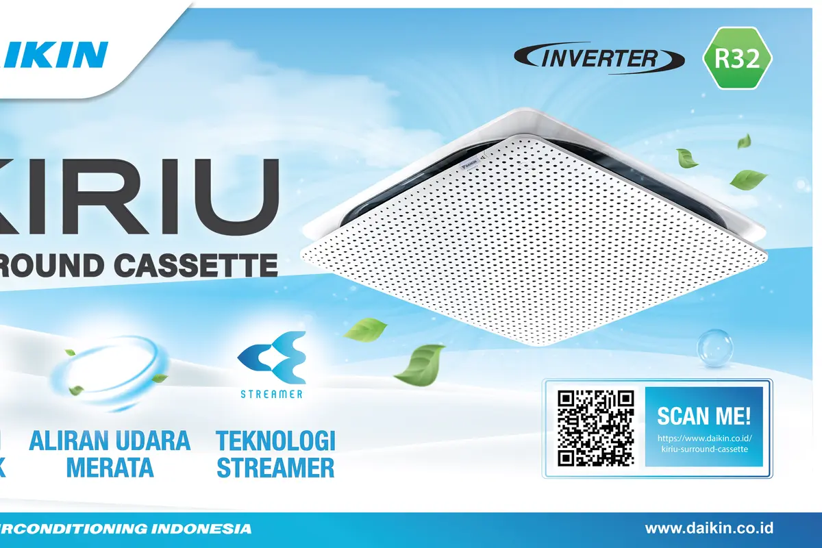 BARU! AC DAIKIN KIRIU, Kesejukan Elegan Sekaligus Piawai Jaga Kesehatan