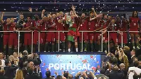 Portugal tergabung di dalam grup neraka, yaitu Grup F yang berpenghuni Jerman, Prancis, dan Hungaria. Perjuangan sulit mereka sejak awal akan menjadi ajang pembuktian bagi CR7 dan koleganya. Berikut alasan mengapa Portugal dapat diprediksi meraih juara Euro tahun ini. (Foto: AFP/Philippe Desmazes)