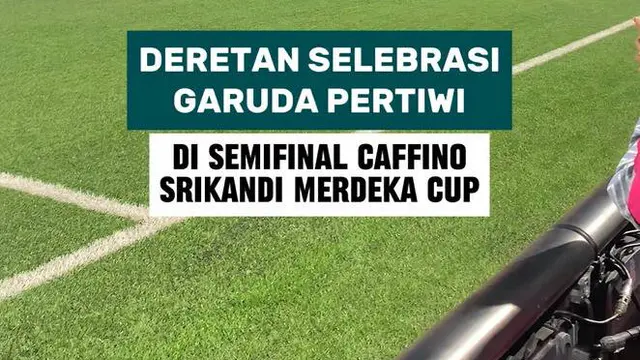 Deretan selebrasi gol Garuda Pertiwi ke gawang Yordania di semifinal Caffino Srikandi Merdeka Cup 2026