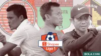 Tiga klub promosi Liga 1 2020: Persiraja, Persita, Persik. (Bola.com/Dody Iryawan)