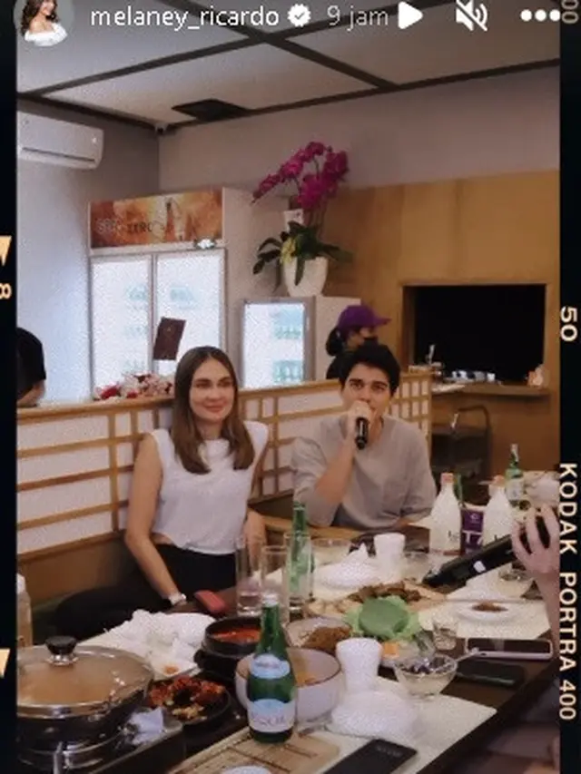Maxime Bouttier temani Luna Maya kumpul bareng Geng Menteri Ceria (Foto: Instagram melaney_ricardo)
