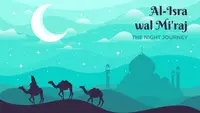 Ilustrasi ucapan Isra Mikraj. (Photo on Freepik)