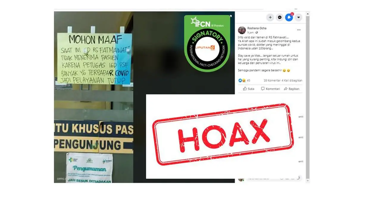 Cek Fakta RS Fatmawati