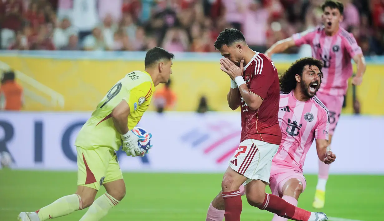 Dengan hasil ini, klasemen sementara Grup A menempatkan Inter Miami dan Al Ahly sama-sama mengoleksi satu poin, membuka peluang bagi Porto dan Palmeiras yang juga berada di grup tersebut untuk bersaing ketat di pertandingan berikutnya. (AP Photo/Rebecca Blackwell)
