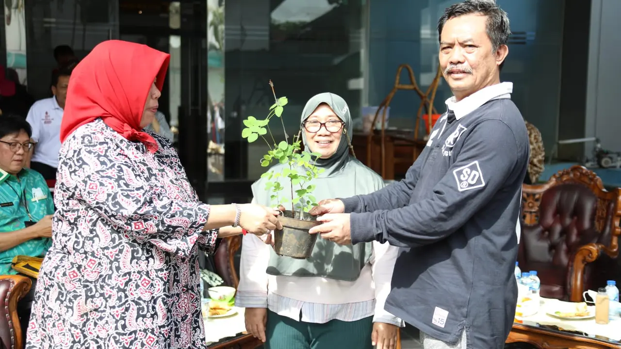 Sebanyak 500 tanaman cepat panen ditanam di lingkungan kantor Badan Strategi Kebijakan Dalam Negeri (BSKDN). (Ist).