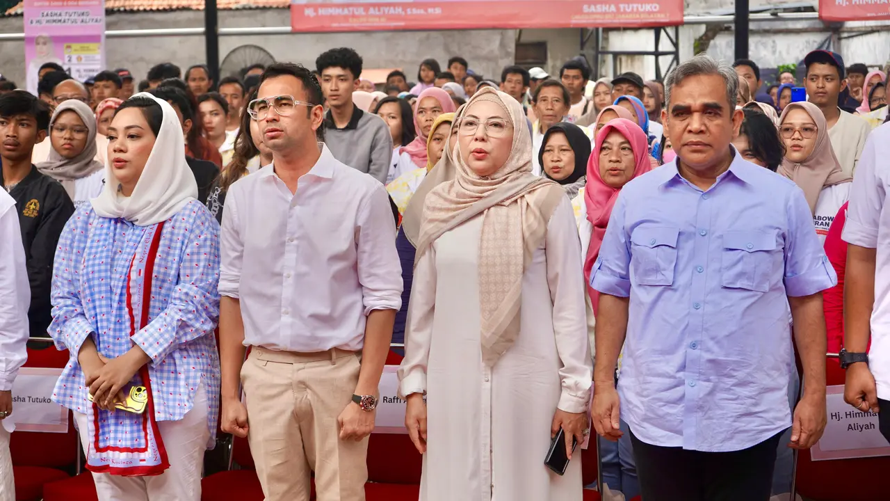 Sekjen Partai Gerindra Ahmad Muzani menghadiri pelatihan saksi Partai Gerindra untuk wilayah Jakarta Selatan, Jumat (9/2/2024).