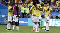 Pelatih Timnas Kolombia, Jose Pekerman, menyebut kehilangan satu pemain pada awal-awal pertandingan menjadi penyebab timnya takluk 1-2 dari Jepang. (AFP/Juan Barreto)