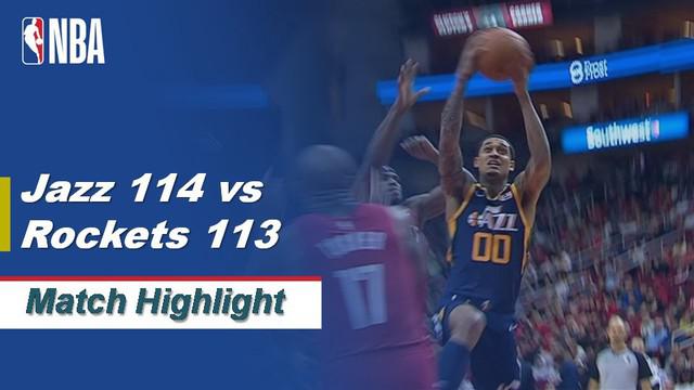 Berita Video Highlights NBA 2019-2020, Utah Jazz Vs Houston Rockets 114-113