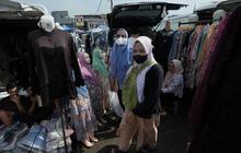 FOTO; Pasar Tasik Cideng ,  Alternatif Berburu Busana Muslim Menjelang Lebaran