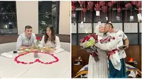 Pasangan selebriti yang rayakan Hari Valentine usai resmi jadi suami istri. (Sumber: Instagram/@alisyakieb/@ferdinan_sule)