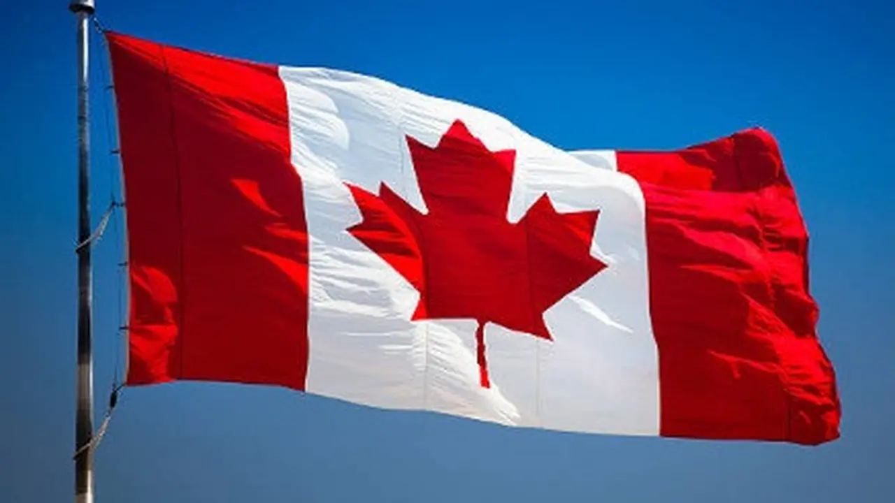 ilustrasi bendera Kanada.