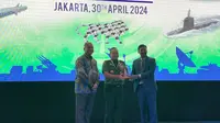 Acara India-Indonesia Defence Industry Exhibition-cum-Seminar yang diadakan di The Sultan & Residence, Jakarta Pusat, pada Selasa (30/4/24)