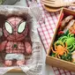 6 Kreasi Bento Bentuk Spider-Man Ini Unik, Sayang untuk Dimakan (sumber: Boredpanda)