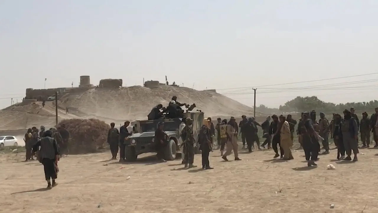 Pasukan pemerintah Afghanistan di Provinsi Jowzjan selama serangan Taliban 2021 (wikimedia commons)