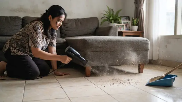 Tiup Kotoran Keluar Menggunakan Hair Dryer