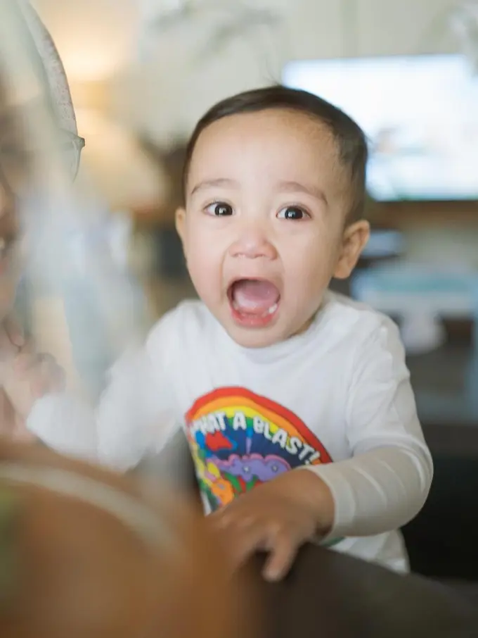 Potret Rayyanza yang Sedang Marah