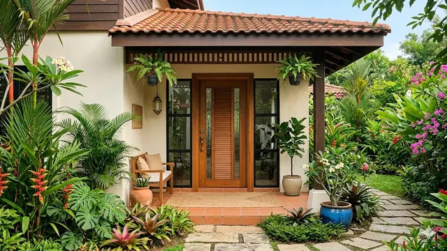 Jenis Pintu Depan untuk Rumah Tropis