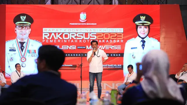 Kepala Bapenda Kota Makassar Berikan Paparan Konsep Resiliensi Pendapatan Daerah saat Hadiri Rakorsus 2023