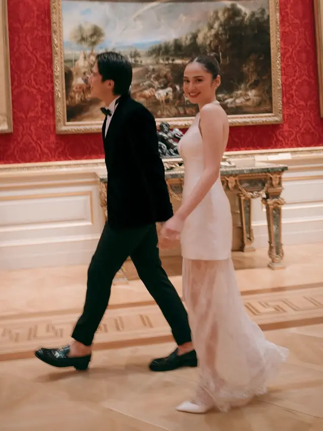 Syifa Hadju Prewedding Konsep Museum Date di Inggris. [@syifahadju]