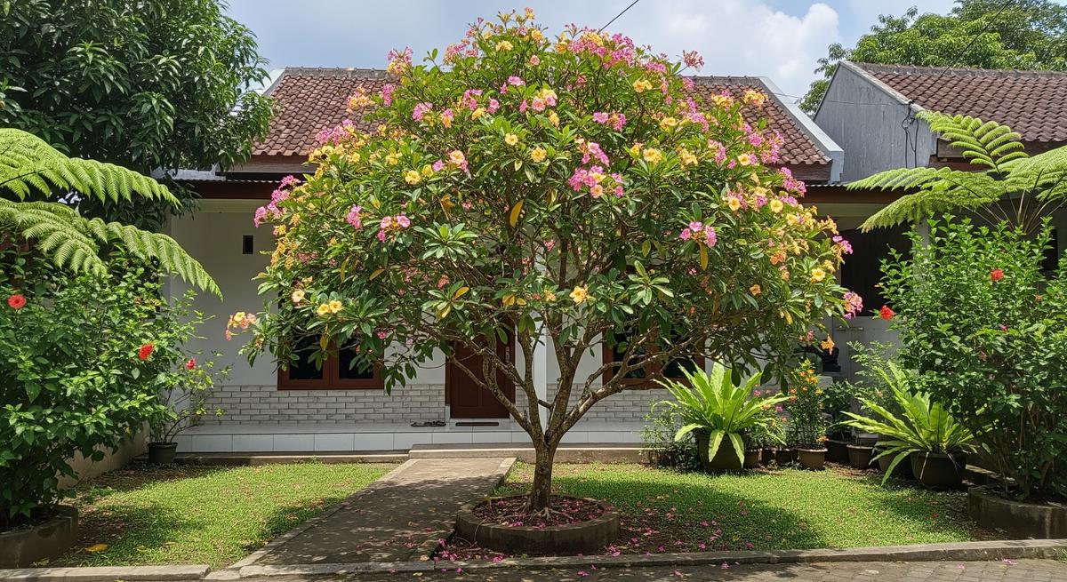 Ide Pohon Kecil yang Rimbun Tapi Akar Tetap Aman untuk Rumah Model Pohon Tabebuya
