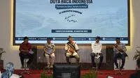 Safari Literasi Duta Baca Indonesia (DBI), sekaligus peluncuran buku berjudul I&rsquo;m Survivor karya Gol A Gong, Rabu (30/8/2023). (Liputan6.com/ Dok Ist)