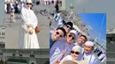 Salah satu potret Ayu yang mencuri perhatian adalah saat ia mengenakan busana serba putih. Dalam salah satu foto, Ayu tampak anggun mengenakan tunik panjang dipadukan dengan rok dan hijab syar'i putih. [@ayutingting92].