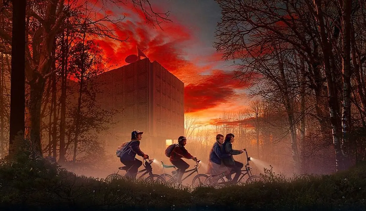 <p>Lima penghargaan yang diraih Stranger Things pada hari kedua Creative Arts Emmy Awards 2022 adalah nominasi Prosthetic Makeup, Stunt Coordination (for a drama series, limited or anthology series or movie), Sound Editing (for a comedy or drama series one hour), Music Supervision, Sound Mixing (for a comedy or drama series one hour). (Instagram/Strangerthingstv)</p>