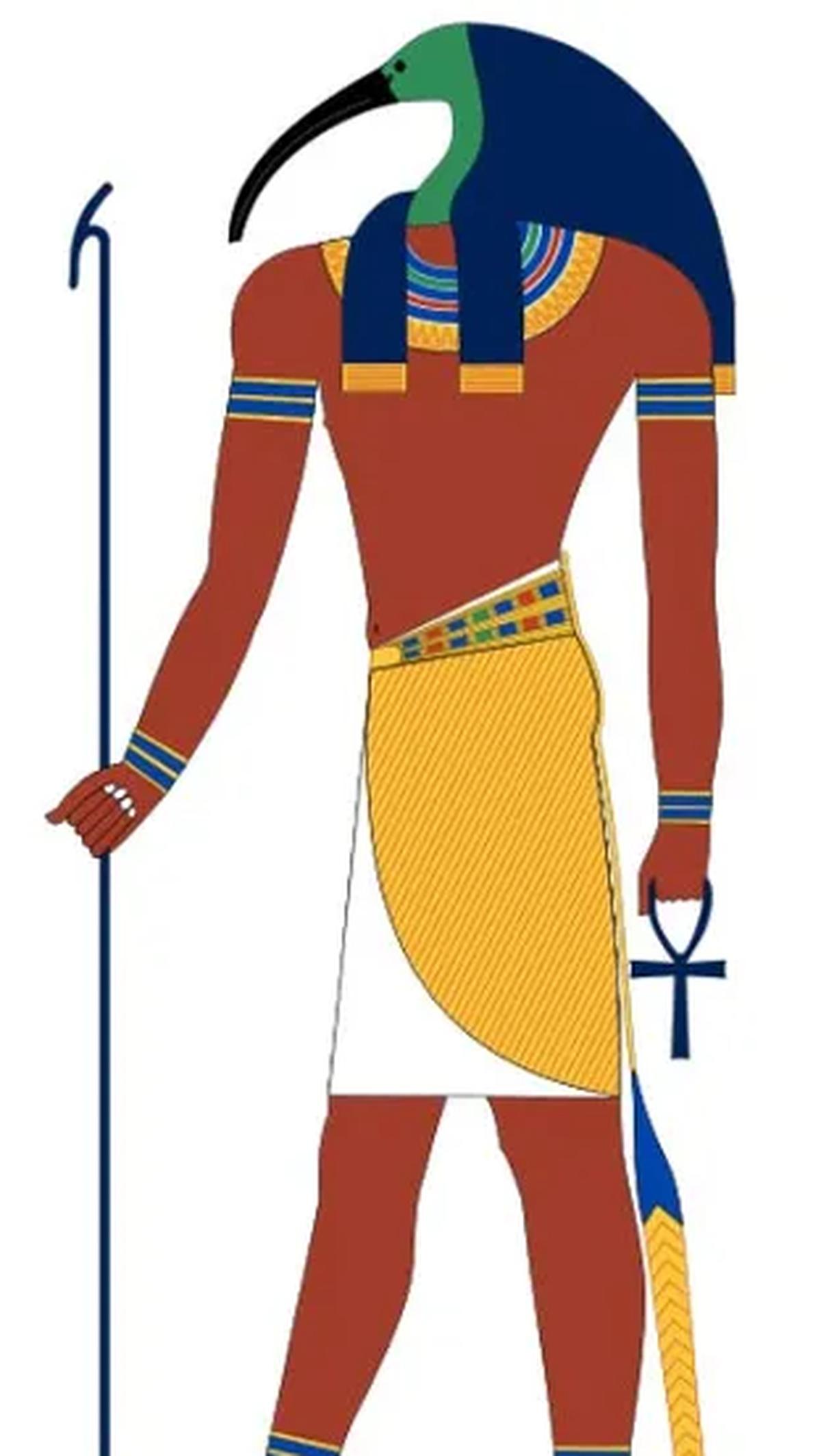 Salah satu dewa terpenting dalam mitologi Mesir adalah Thoth, yang kemudian dikenal sebagai Hermes oleh orang Yunani. Thoth dianggap sebagai dewa bulan yang konon membawa kebijaksanaan dan seni menulis ke dunia. Ia sering dilambangkan dengan gambar babon 