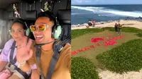 6 Potret Ultah Nagita Slavina Diajak Naik Helikopter dan Piknik ke Pulau Kecil (Sumber: Instagram/raffinagita1717)