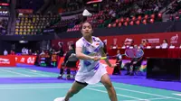 Tunggal putri Indonesia Gregoria Mariska Tunjung kalah rubber game dari Ratchanok Intanon asal Thailand pada babak 16 besar Hong Kong Open 2024 di Hong Kong Coliseum, Kamis (12/9). (foto: PP PBSI)