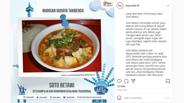 Sejarah di Balik Kenikmatan Semangkuk Soto Betawi