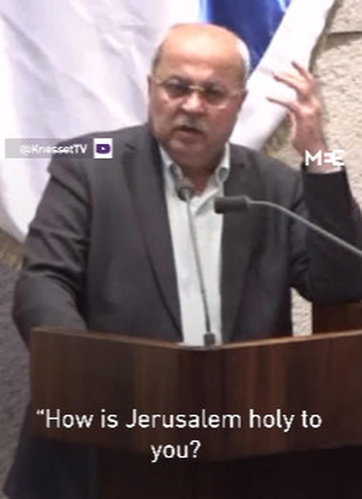 Di Sidang DPR Israel, Politikus Palestina Buktikan Yerusalem Ada di Dalam Alquran