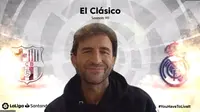Luis Milla saat menghadiri bincang El Clasico Season 90 di aplikasi Zoom. (Foto: Liputan6.com)