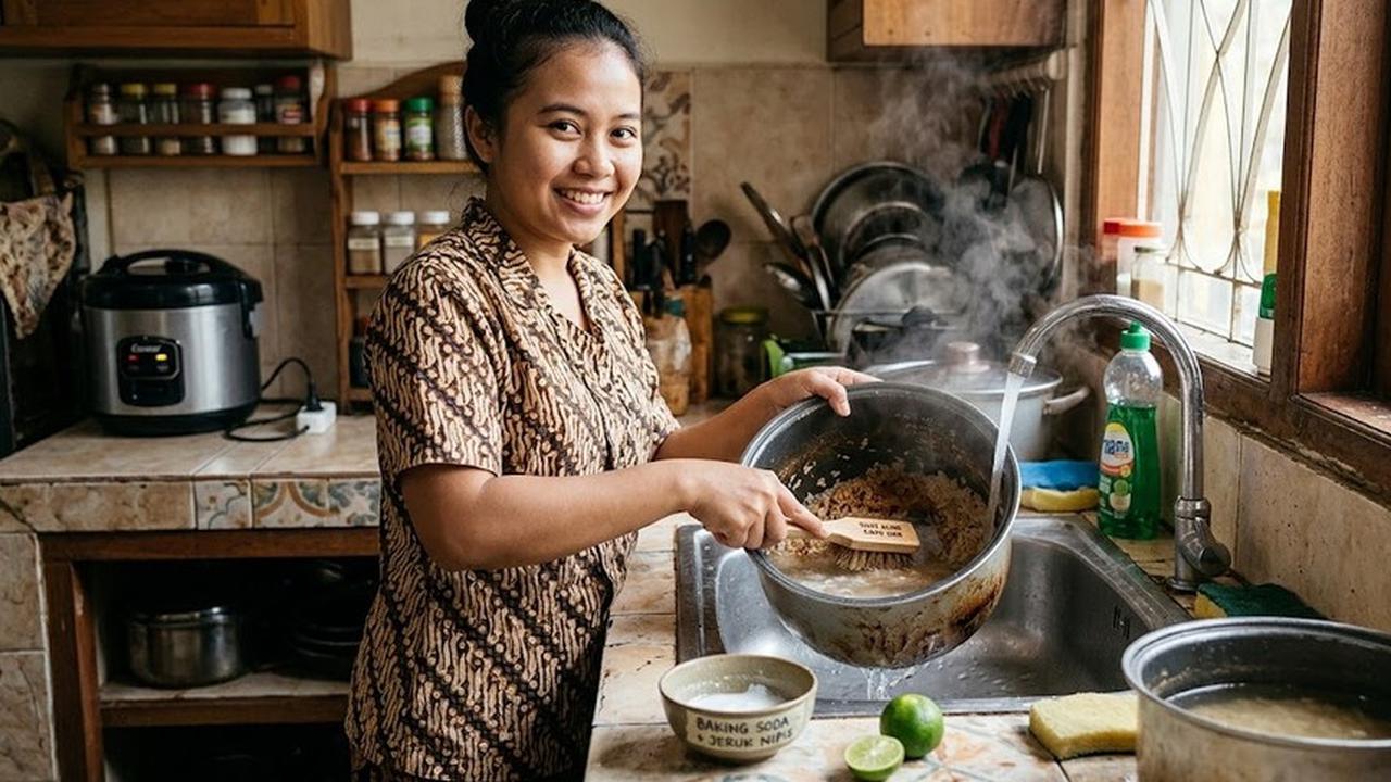 Cara Menghilangkan Nasi Kering di Panci Magic Com (AI Generated)