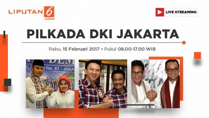 Hasil Survei Pilkada DKI 2017 Putaran Pertama, Pertempuran Sengit Tiga Paslon