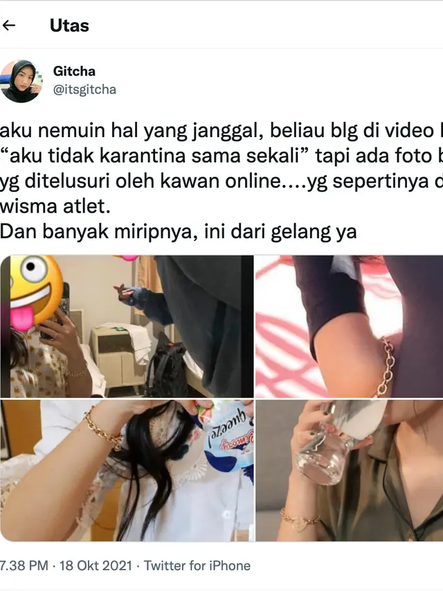 Unggahan seputar Rachel Vennya. (Foto: Dok. Twitter tsgitcha)