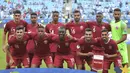 Qatar - Negara dari benua Asia ini sudah otomatis lolos ke putaran final Piala Dunia 2022 lantaran berstatus sebagai tuan rumah. Namun demikian, mereka tetap mentas di babak kedua kualifikasi ajang ini. Qatar berhasil menduduki peringkat pertama Grup E dengan catatan 22 poin. (AFP/Carl De Souza)