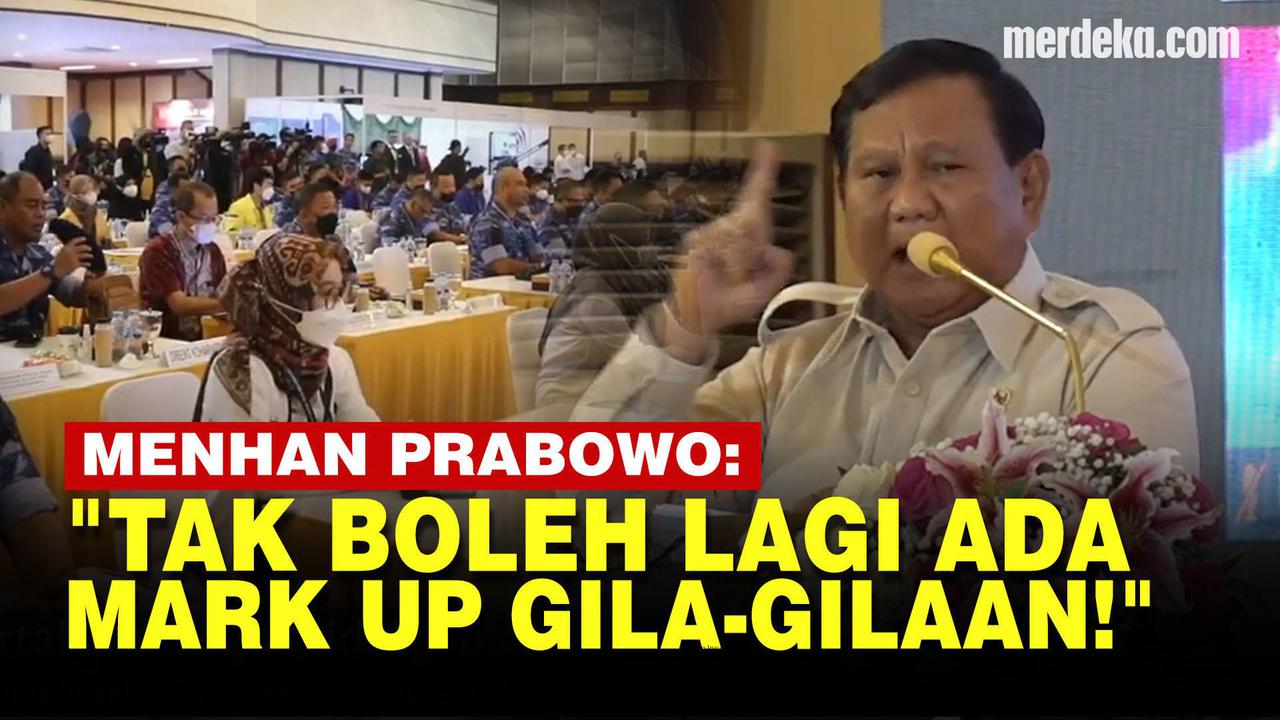 VIDEO: Menhan Prabowo Singgung Mark Up Harga Gila-gilaan Anggaran Alutsista