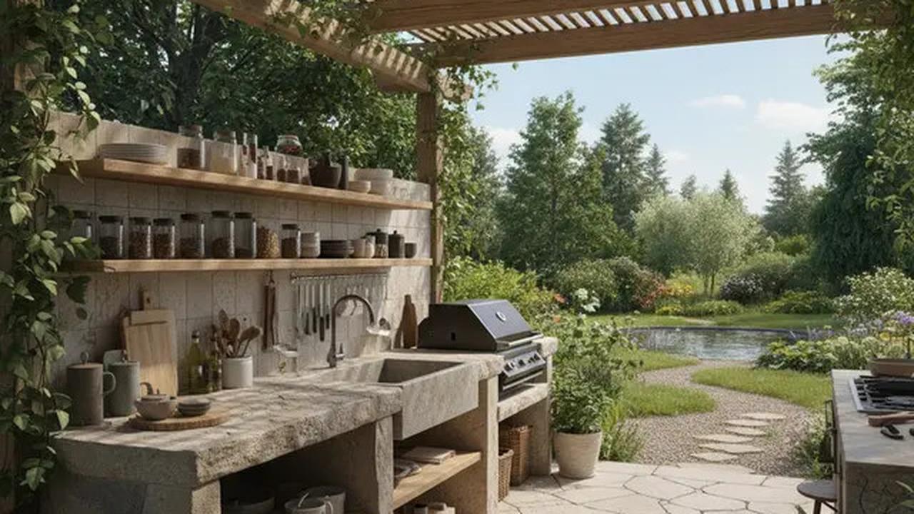 7 Desain Dapur Semi Outdoor Tanpa Kitchen Set: Solusi Modern, Estetis, dan Fungsional