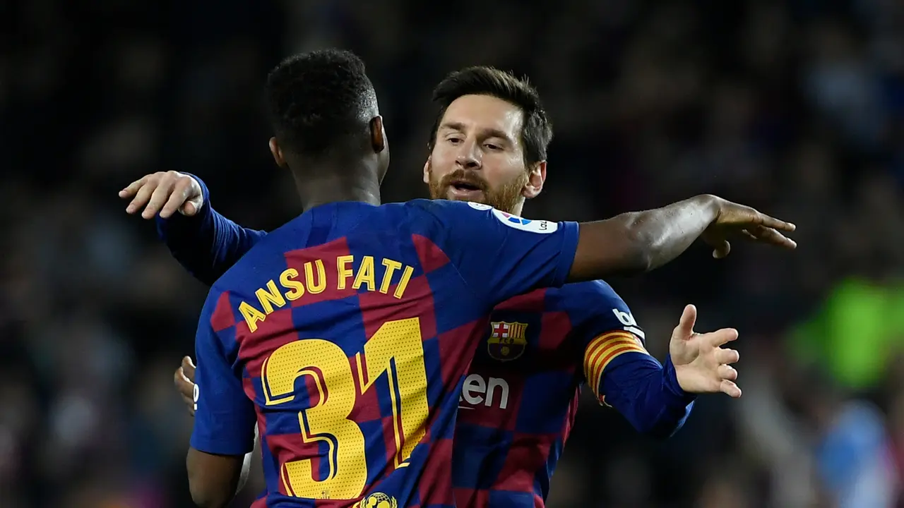 Ansu Fati, Lionel Messi, Barcelona