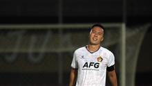 Ekspresi pemain Persik Kediri, Arthur Daniel Irawan, saat pertandingan pekan keempat BRI Liga 1 2023/2024 melawan Dewa United yang berlangsung di Stadion Indomilk Arena, Tangerang, Jumat (21/7/2023). (Bola.com/Ikhwan Yanuar)